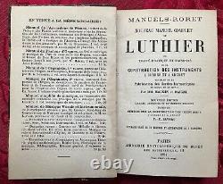 Livres anciens de collection LUTHERIE. Nouveau manuel complet du Luthier