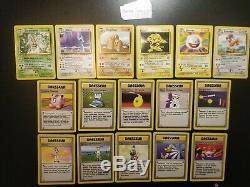 Lot Cartes Pokémon Set de Base COMPLET 102/102 Wizards FR