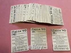Lot De 148 Stickers Panini Differents Italia 90 1990 Tres Bon Etat