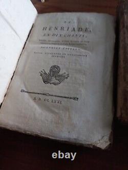 Lot De 3 Anciens Livres Collection Complette Oeuvre VOLTAIRE 1771 à 1773