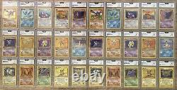 Lot cartes Pokémon Fossile Wizard Edition 1 FR collection complète certifiée PCA