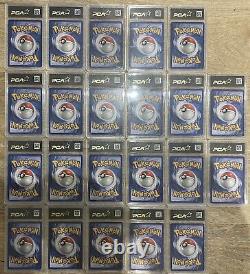 Lot cartes Pokémon Set De Base FR collection complète certifiée PCA Rares Holo