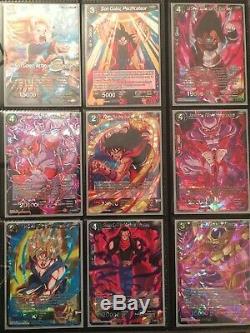 Lot de 130 cartes promo + EX01 et EX02 complet Dragon Ball Super Card Game