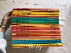 Lot de 24 BD Tintin anciennes collection complète bon état