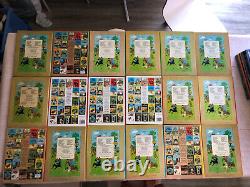 Lot de 24 BD Tintin anciennes collection complète bon état