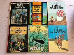 Lot de 24 BD Tintin anciennes collection complète bon état