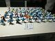 Lot de 60 figurines schtroumpfs collection complete mc do+ 2 affiches+tee shirt