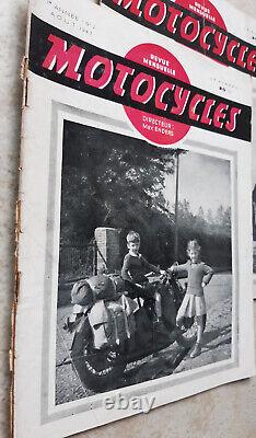 Lot de Revue MOTOCYCLES Collection Complète du n°1 de 1947 au n°95 (1953) MOTO
