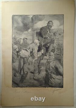Lucien Jonas Les grandes vertus Françaises album complet de 24 lithographies ww1