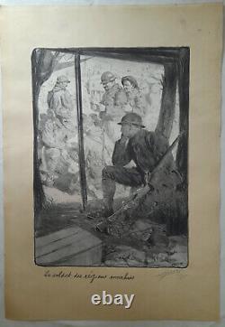 Lucien Jonas Les grandes vertus Françaises album complet de 24 lithographies ww1