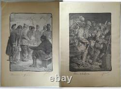 Lucien Jonas Les grandes vertus Françaises album complet de 24 lithographies ww1