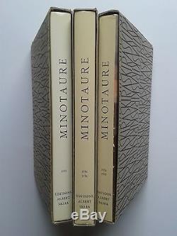MINOTAURE Réimpression de la collection complète en 3 Volumes, SKIRA