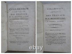 MIRABEAU Collection complète des travaux, 1791/1792. 5 volumes complet