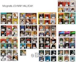 Magnets Johnny Hallyday collection lot de 94pcs complète