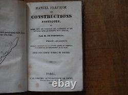 Manuel pratique des constructions rustiques E. O 2 planches (complet) 1836 RORET
