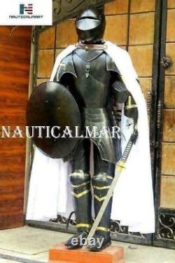 Médiévale Antique Complet Corps Hommes Armure Knight Wearable Suit De Costume
