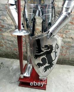 Médiévale Complet Corps Armure Knight Suit De Armor 15th Siècle Combat Lance