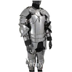 Médiévale Complet Gothique Armure Suit De Armor Buste /Pauldrons/Brassards