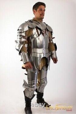 Médiévale Jeu de Rôle Complet Corps Gothique Armure Complet Suit Cosplay Costume