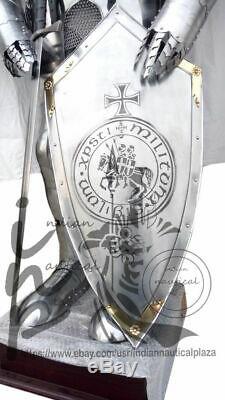 Médiévale Knight Suit de Templier Toledo Armor Décor Complet Corps Armure Main