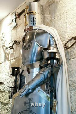 Médiévale Knight Wearable Suit De Armor Crusader Combat Complet Corps Armour