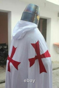 Médiévale Knight Wearable Suit De Armor Crusader Templier Complet Corps Armure