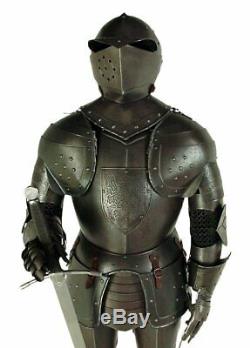 Médiévale Knight Wearable Suit de Armor Crusader Combat Complet Corps Armour