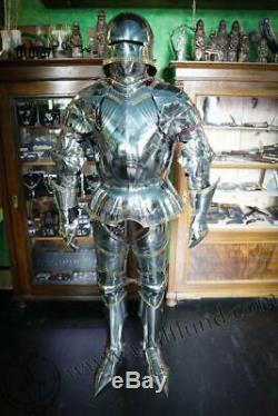 Médiévale Knight Wearable Suit de Armor Crusader Gothique Complète Body Armure