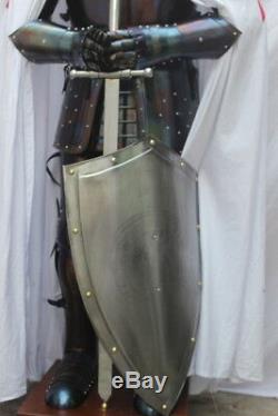 Médiévale Knight Wearable Suit de Armor Crusader Templier Complet Corps Armour