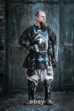 Médiévale Nains Darken Warrior Complet Suit De Armor Jeu de Rôle Et Corps Armure