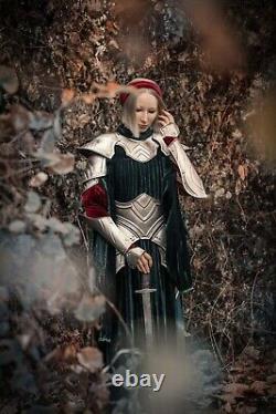 Médiévale Princesse Femelle Acier Complet Suit De Armor Buste Femme Corps Set