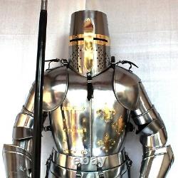 Médiévale Wearable Knight Crusador Complet Suit De Armure Halloween Collection