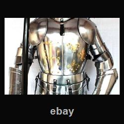 Médiévale Wearable Knight Crusador Complet Suit De Armure Halloween Collection