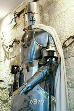 Médiévale Wearable Knight Crusador Complet Suit de Armure Objets Armor Costume