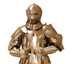 Médiévale Wearable Knight Suit De Armure Combat Complet Corps Acier Costume