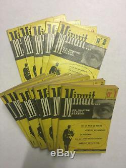 Minuit Editions Fayard 1959/60 Collection complète des 12 numéros TBE