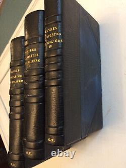 Molière oeuvres complètes en trois volumes. Collection demi cuir édition de 1946