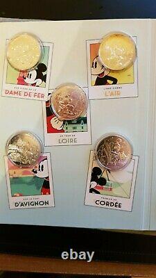 Monnaie de Paris-Mickey et la France 20 pièces 10 euro argent collection complet