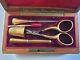 NECESSAIRE DE COUTURE ANCIEN EN OR 18 CARATS FIN XIXeS COMPLET 5 ELEMENTS SEWING