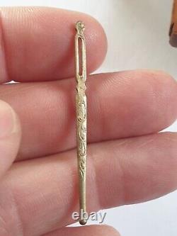 NECESSAIRE DE COUTURE ANCIEN EN OR 18 CARATS FIN XIXeS COMPLET 5 ELEMENTS SEWING