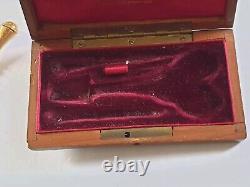 NECESSAIRE DE COUTURE ANCIEN EN OR 18 CARATS FIN XIXeS COMPLET 5 ELEMENTS SEWING