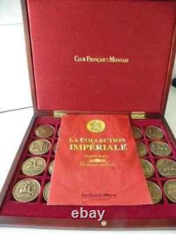 Napoléon La Collection Impériale Coffret Complet 24 Médailles Bronze