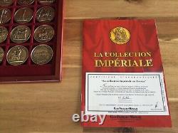 Napoleon La Collection Impériale Coffret Complet 24 Médailles Bronze N° 816