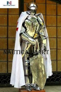 Noël Armure Médiévale Knight Crusader Complet Suit De Armor Collection Fre