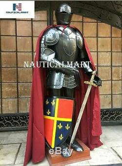 Noël Armure Médiévale Wearable Knight Crusader Complet Suit De Armor Collectib