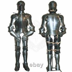 Noël Armure Médiévale Wearable Knight Crusader Complet Suit De Armor LO77
