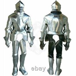 Noël Armure Médiévale Wearable Knight Crusader Complet Suit De Armor LO87