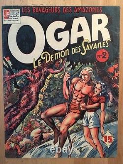 OGAR LE DEMON DES SAVANES Yves Mondet 1948 Collection complète TBE