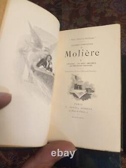Oeuvres Complètes de Molière Nelumbo Petite Collection Guillaume 1893 RARE