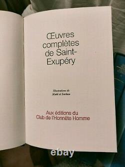 Oeuvres complète Saint Exupéry. Editions Club de l'Honnête Homme